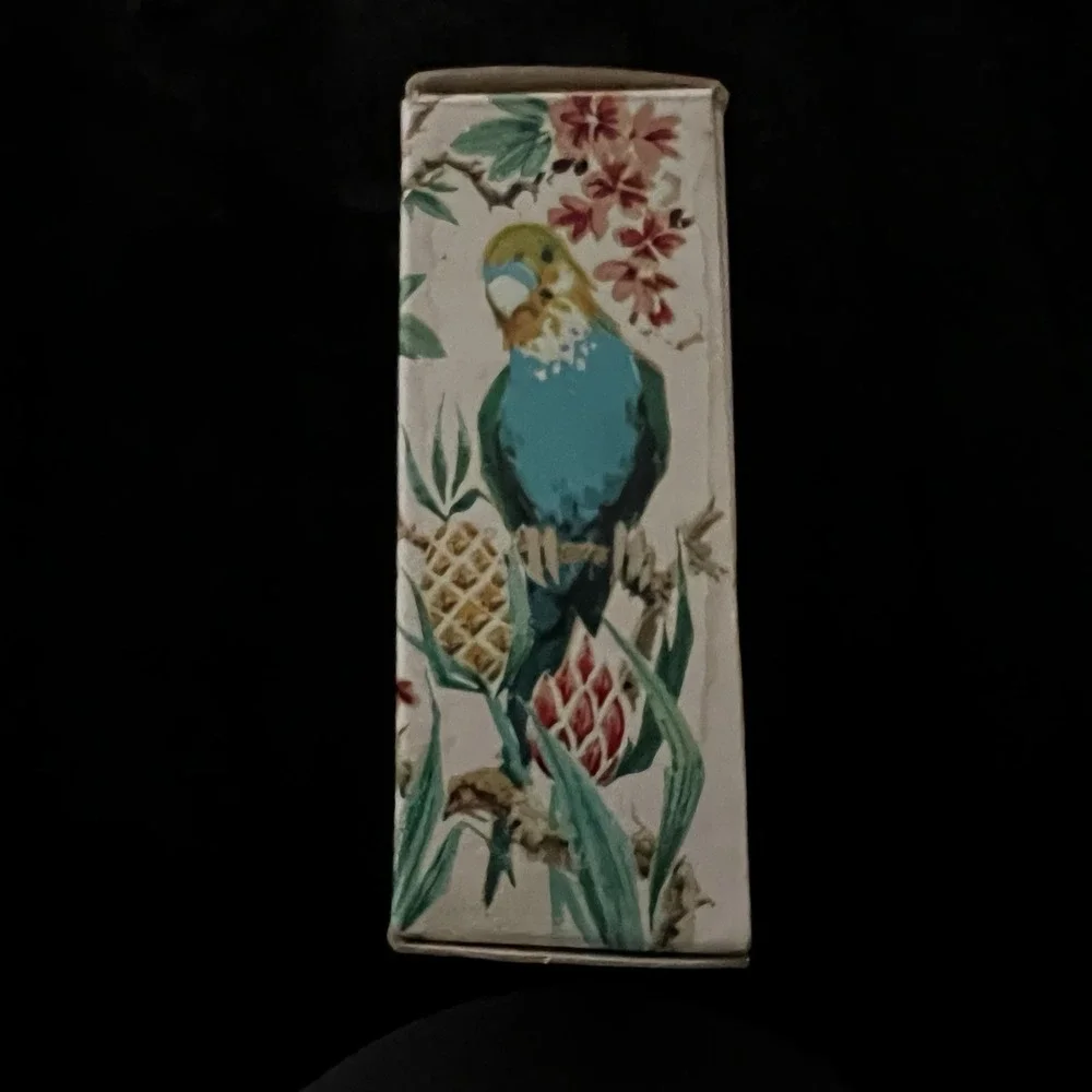Avon Vintage 70's ISLAND PARAKEET Cologne 1.5 oz Bird Moonwind w Box NOS